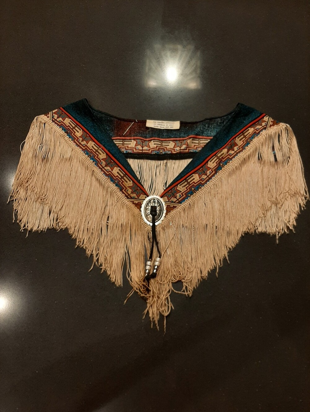 Vintage Western Approach by Kelly Fringe Capelet Concho Collar